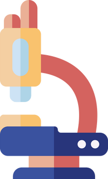 School microscope flat icon clipart