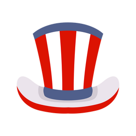 American hat Independence day, Uncle Sam clipart