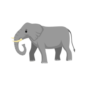 Jungle elephant clipart