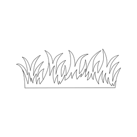 Grass black and white clipart