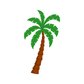 Jungle palm tree clipart