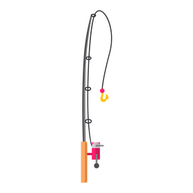 Fishing rod clipart