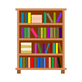 Bookcase clipart
