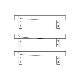 Shelf black and white clipart