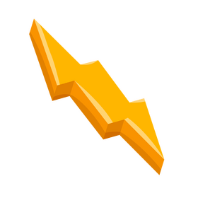 3d lightning clipart