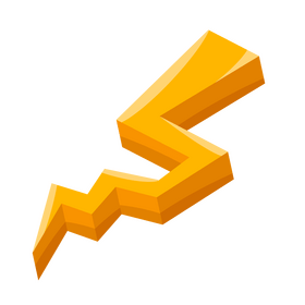 Lightning bolt cartoon clipart