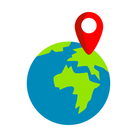 World map, globe, earth, location clipart