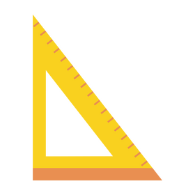 Triangle ruler clipart