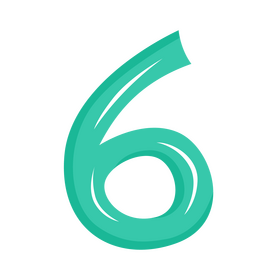 Number 6 clipart