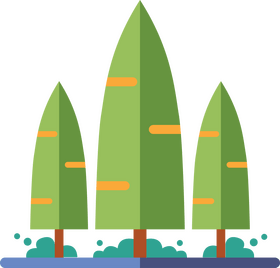 Park trees icon clipart