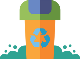 Park trash can clipart