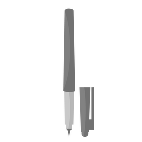 Ink brush pen clipart