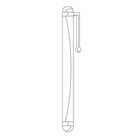 Stylus pen black and white clipart
