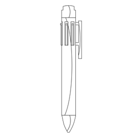Multi pen black and white clipart