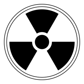 Nuclear physics drawing black and white clipart