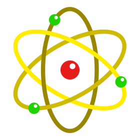 Atom Nucleus physics clipart