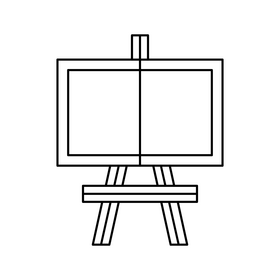 Preschool Chalkboard drawing black and white clipart