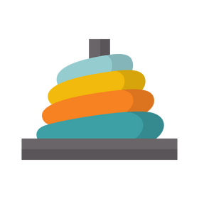 Stacking Rings toy clipart