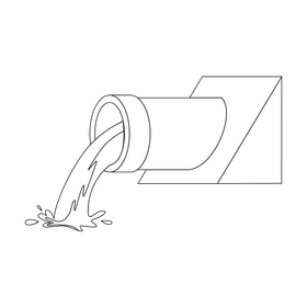 Drainage drawing black and white clipart