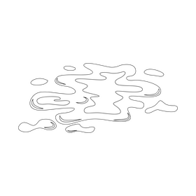 Mud drawing black and white clipart