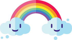 Cheerful Rainbow clipart
