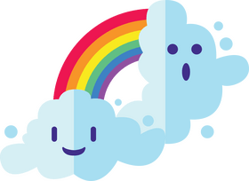 Little cute rainbow clipart