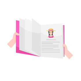 Reading fashion book clipart