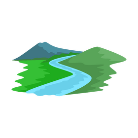 River creek clipart