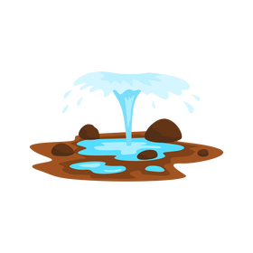Spring water clipart