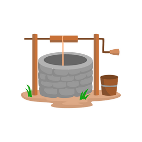 Water well clipart
