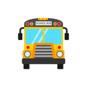 School bus front view clipart