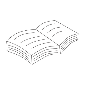 Notebook drawing black and white clipart