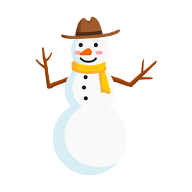Cartoon snowman clipart