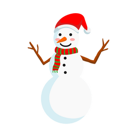Christmas snowman clipart