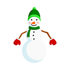 Christmas snowman clipart