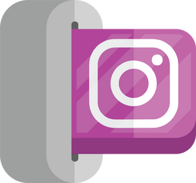 Instagram social media icon clipart