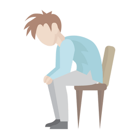 Stressed man clipart