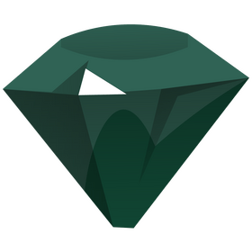 Green sapphire clipart