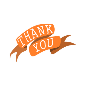 Thank you sticker clipart