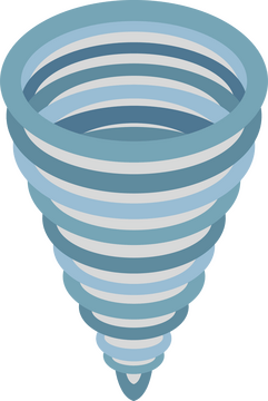 Straight tornado clipart