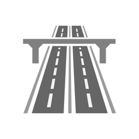 Traffic sign, highway road sign clipart