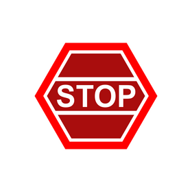 Traffic sign, stop road sign clipart