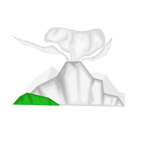 Volcano clipart