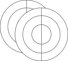 Eclipse drawing black and white clipart