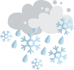 Snowy weather clipart