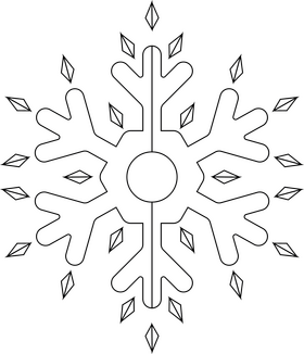 Snowy weather drawing black and white clipart