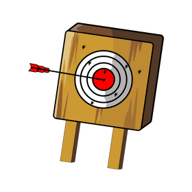 Archery target clipart