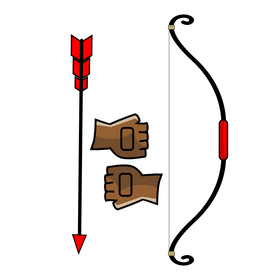 Archery drawing clipart