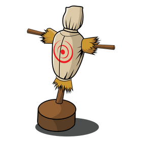 Archery scarecrow target clipart