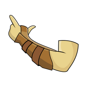 Archery arm guard clipart